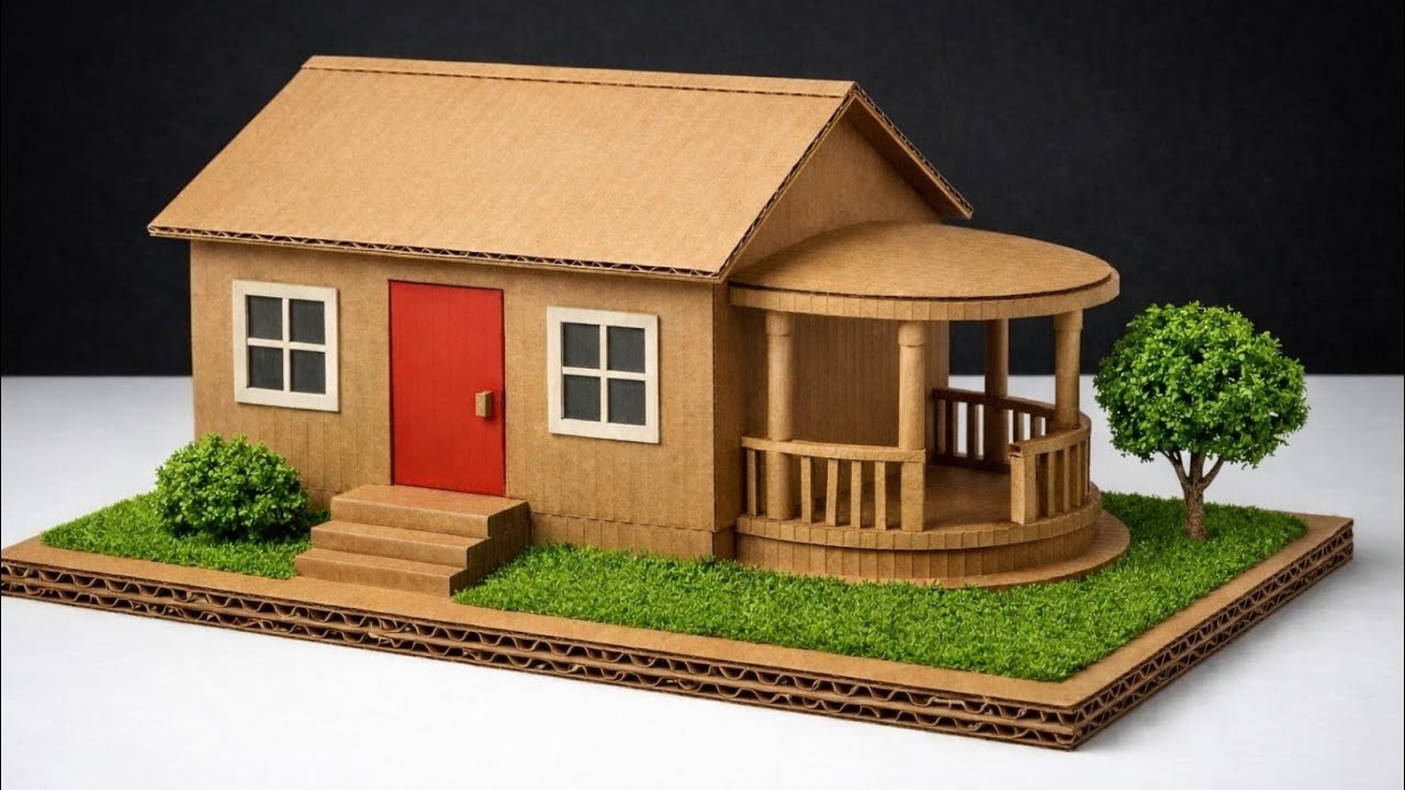 How to Make a Cardboard House from Waste Materials