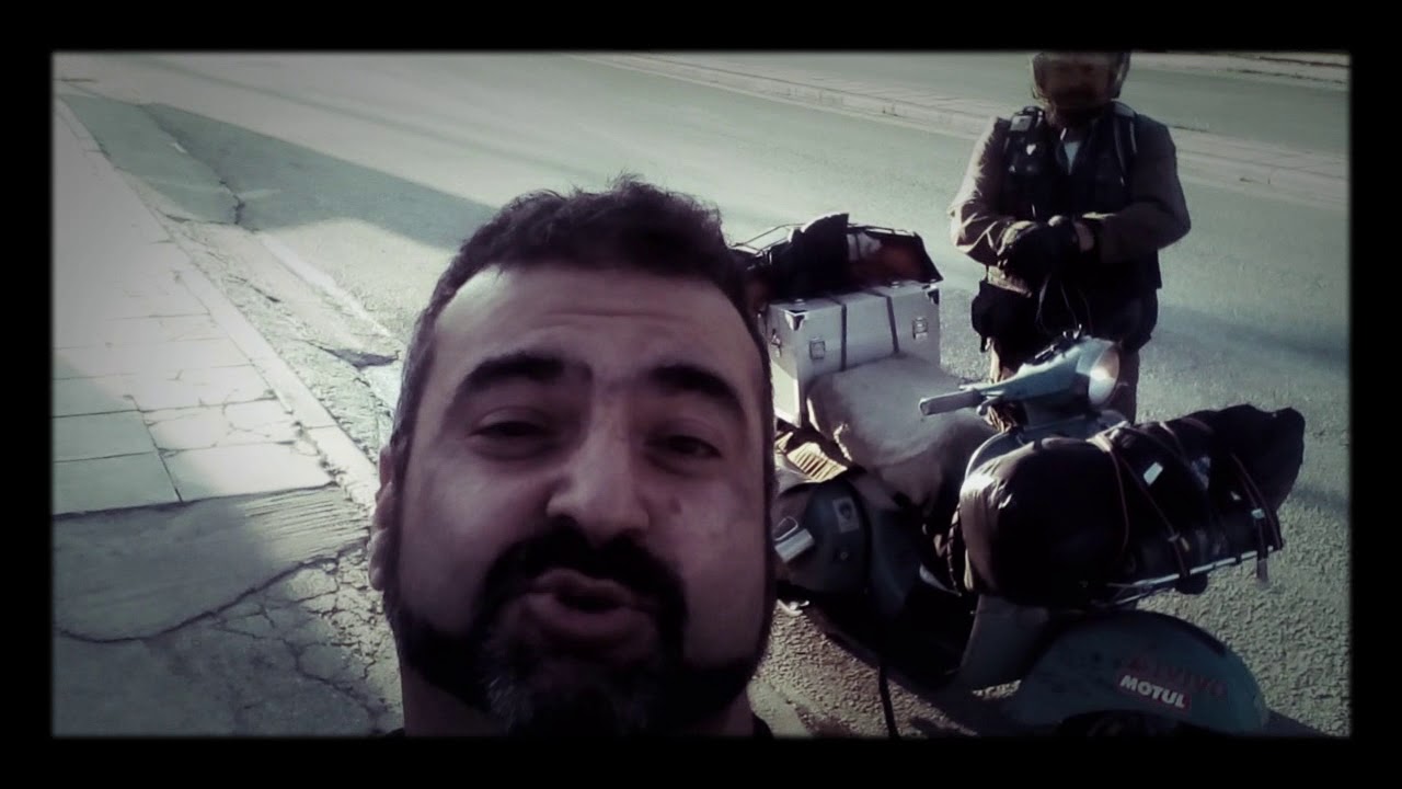 Old school Vespa. Around the world in 80 days.