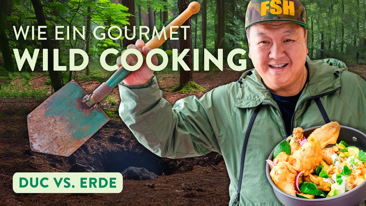 Challenge - Hühnchen im Erdloch zubereiten 💪 | Wie ein Gourmet - Wild Cooking