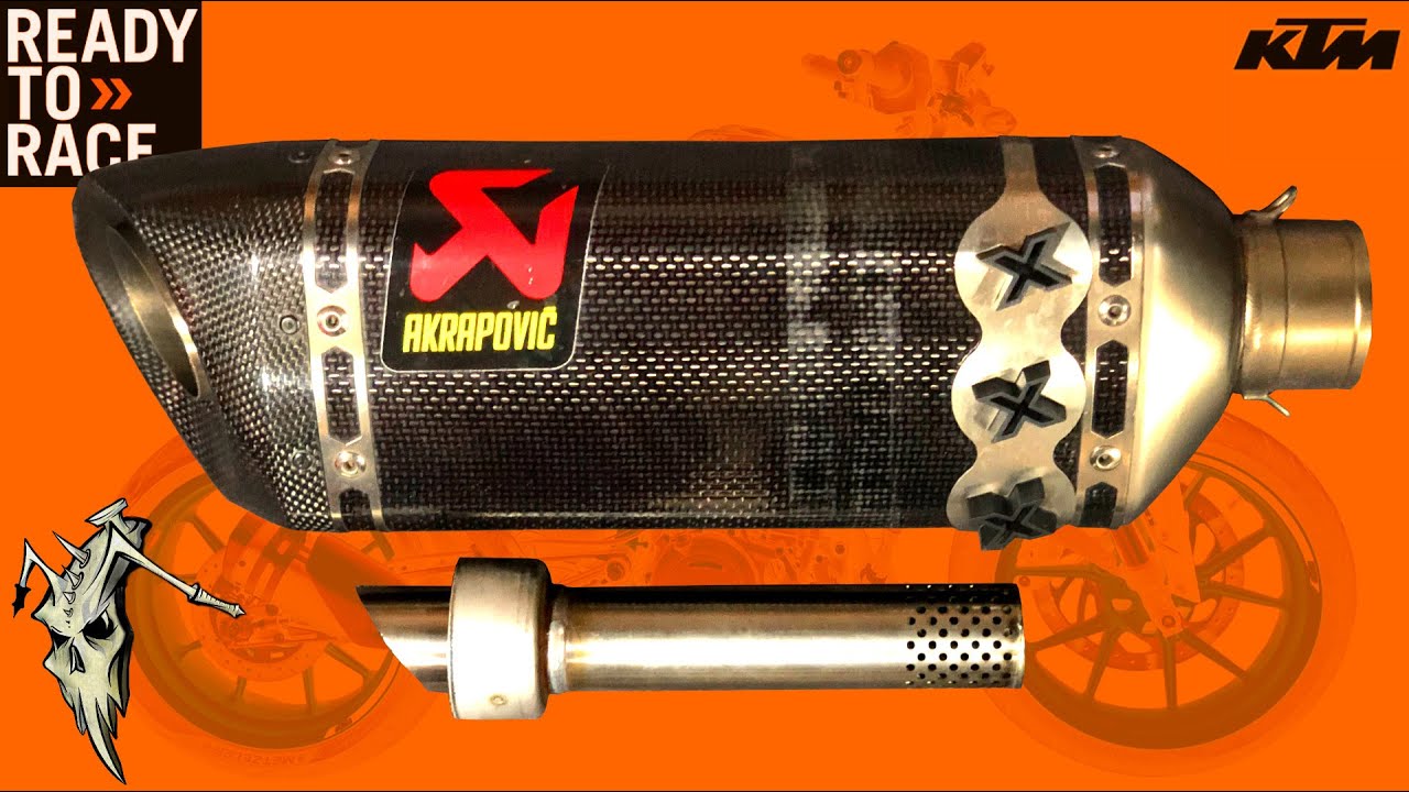 Удаление выхлопной системы Akrapovic DB Killer KTM Duke 390 125 200 250