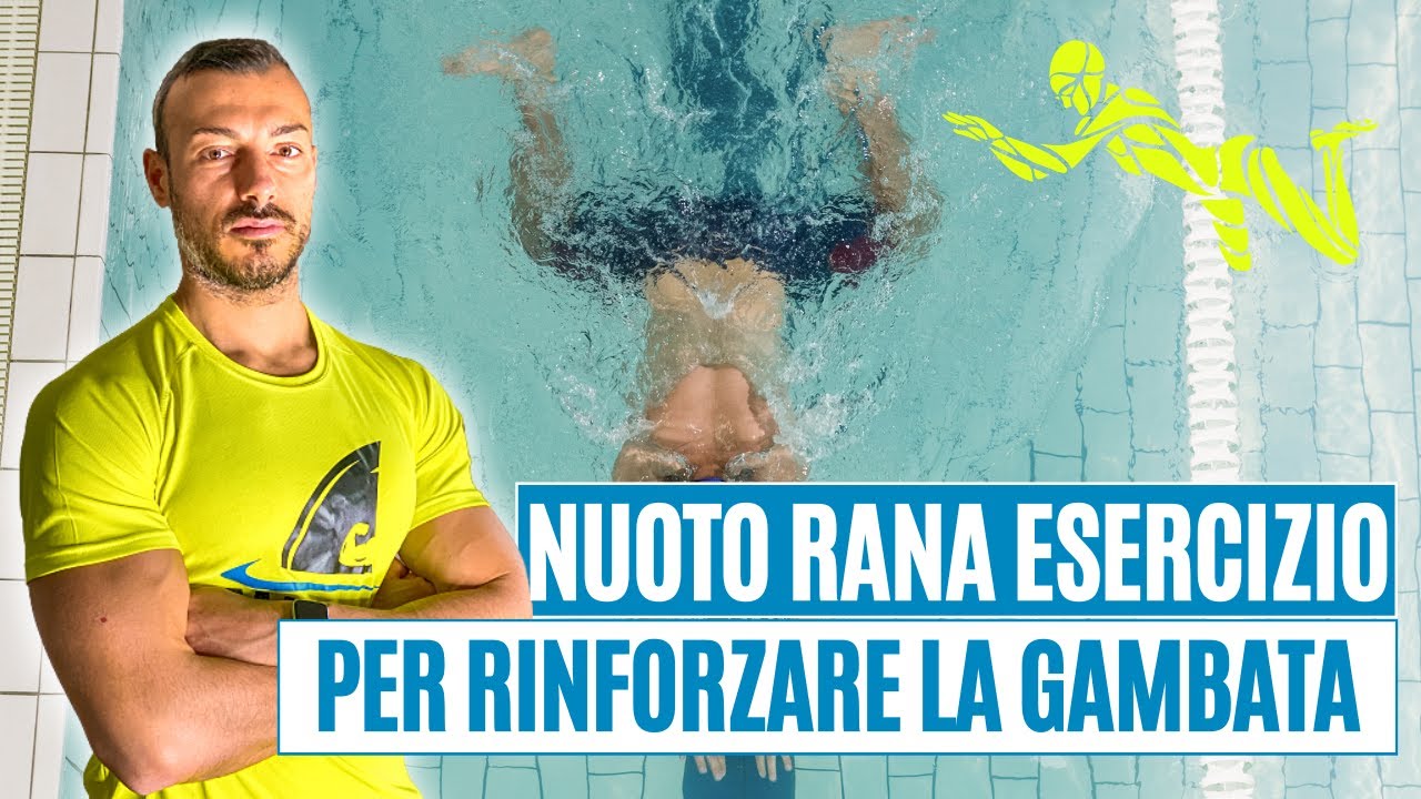 Nuoto Rana ESERCIZIO per migliorare il colpo di gambe delfinato 🐬