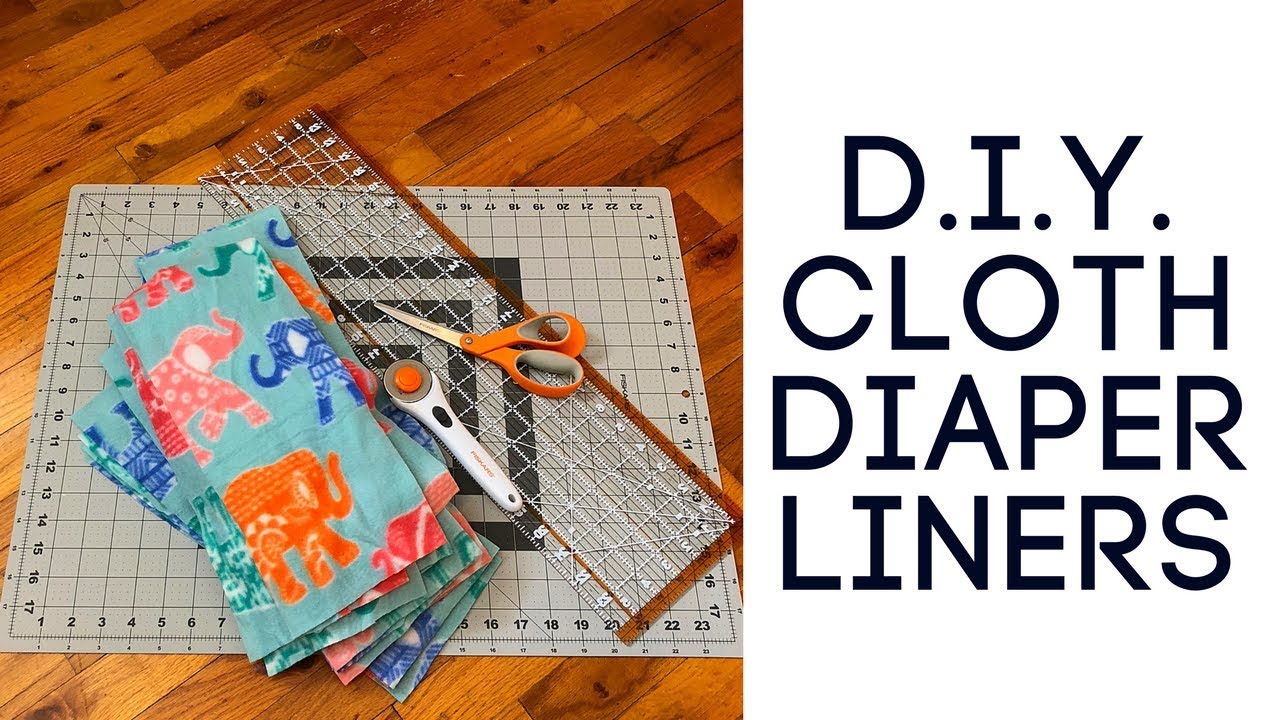 HOW TO MAKE CHEAP RE-USABLE FLEECE CLOTH DIAPER LINERS