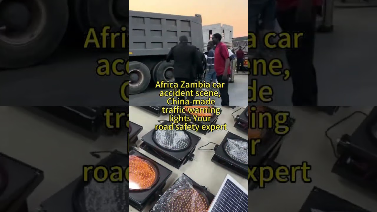 Shocking Zambia Car Crash Scene Chinese Traffic Warning Lights Shine in African Export Trade Success