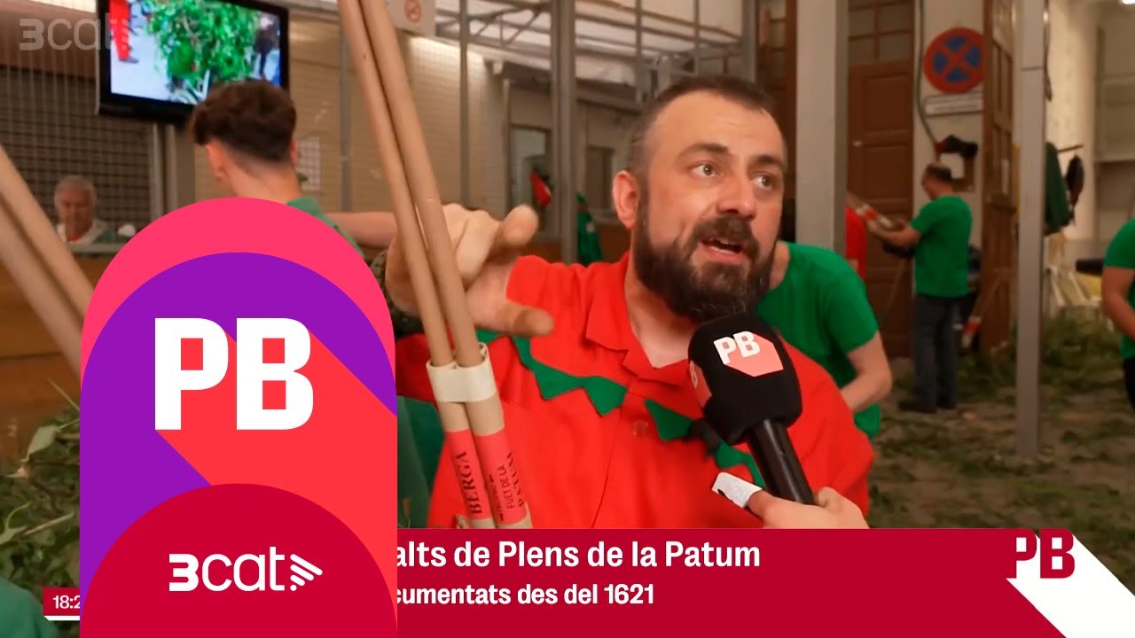 Ens colem als preparatius del salt de Plens, l'espectacle més impressionant de la Patum de Berga!