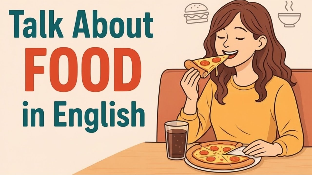 Learn English Through Food 🍳🍕 | Easy English Conversation for Beginners #englishpodcast #esl