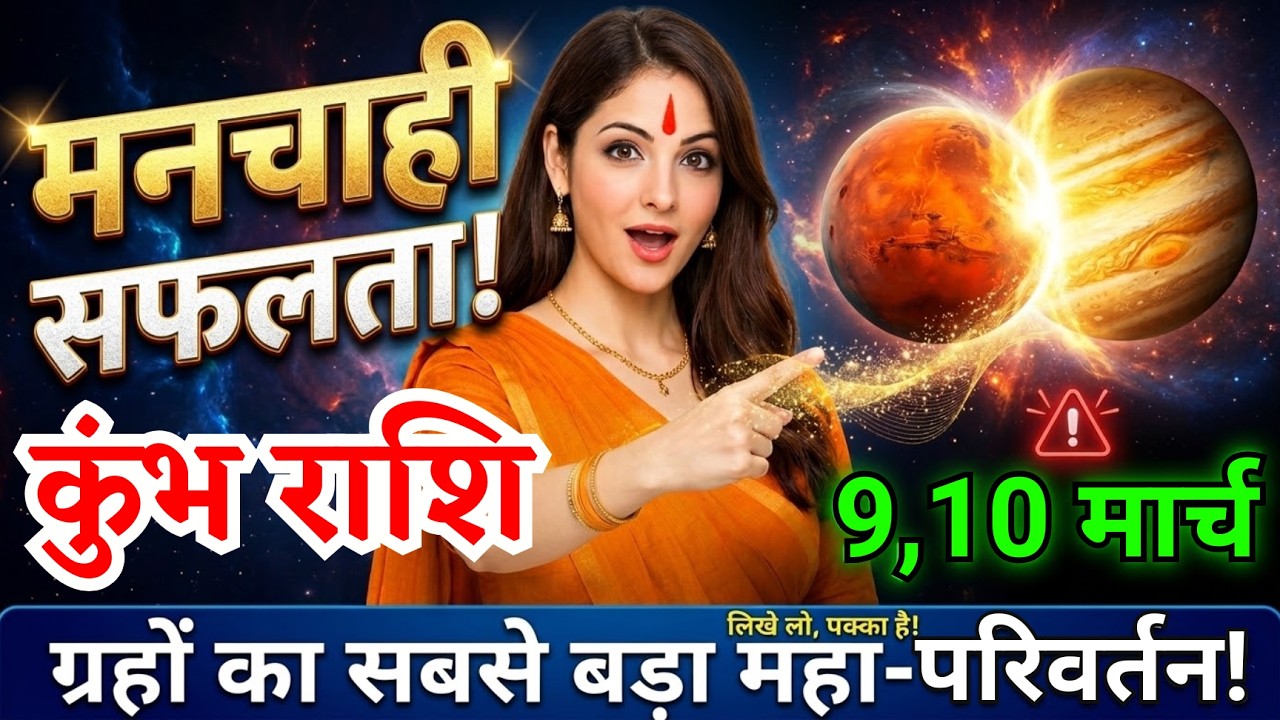 9, 10 मार्च, कुंभ राशि वालों मनचाही सफलता मिलेगी, Kumbh Rashi, बड़ा परिवर्तन होगा!