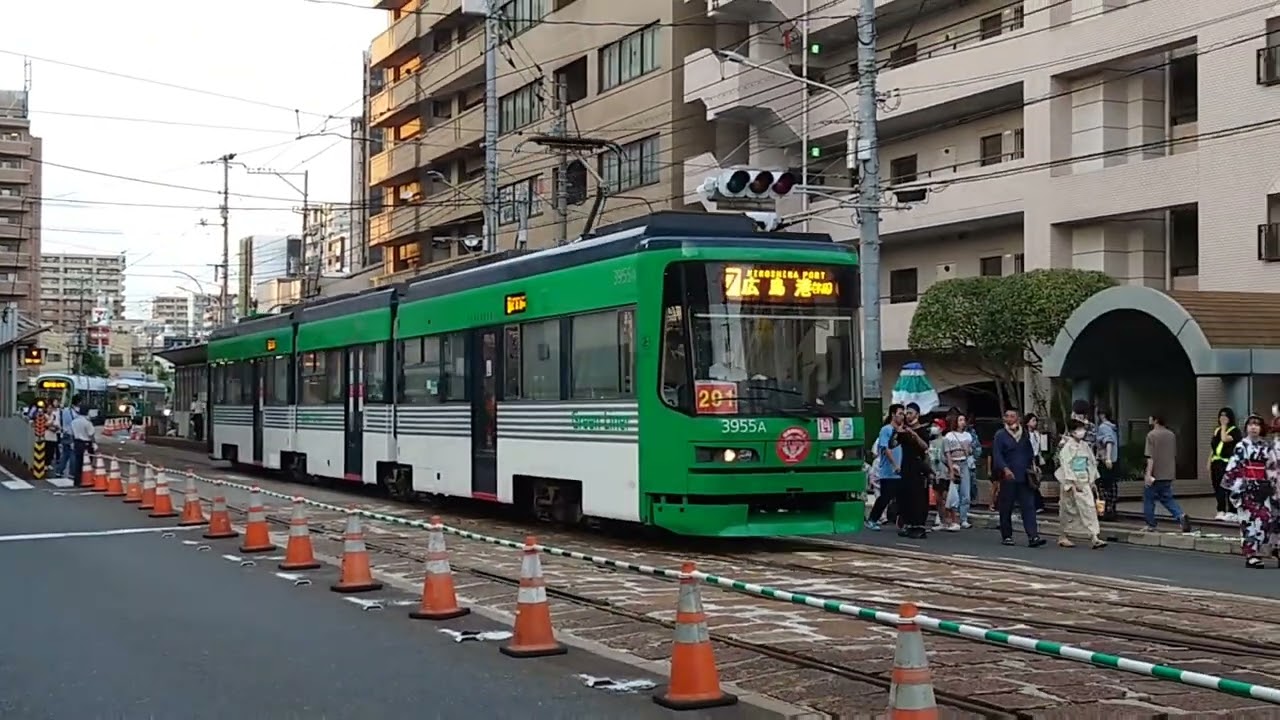 【2024年広電花火臨集】2024広島みなと夢花火大会での臨時電車集(一部)