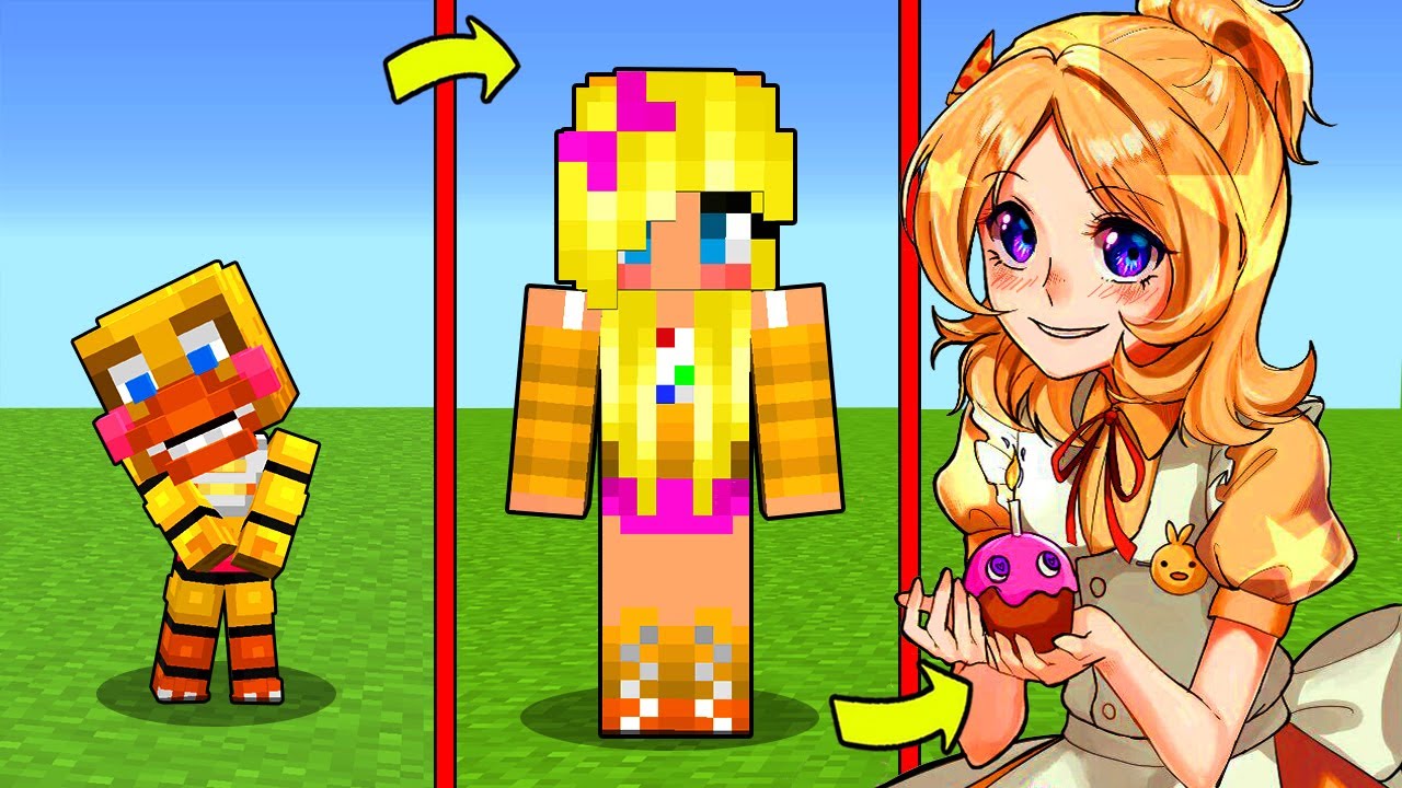 КАК МЕНЯЛАСЬ АНИМАТРОНИК ТОЙ ЧИКА И ЕЕ ЖИЗНЕННЫЙ ЦИКЛ В МАЙНКРАФТ! ЭВОЛЮЦИЯ MINECRAFT ТРОЛЛИНГ FNAF