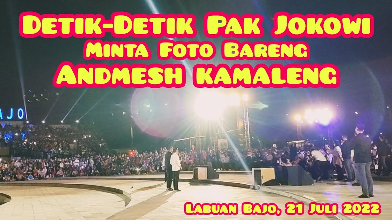 PAK JOKOWI & IBU IRIANA JOKOWI MINTA FOTO BARENG ANDMESH KAMALENG