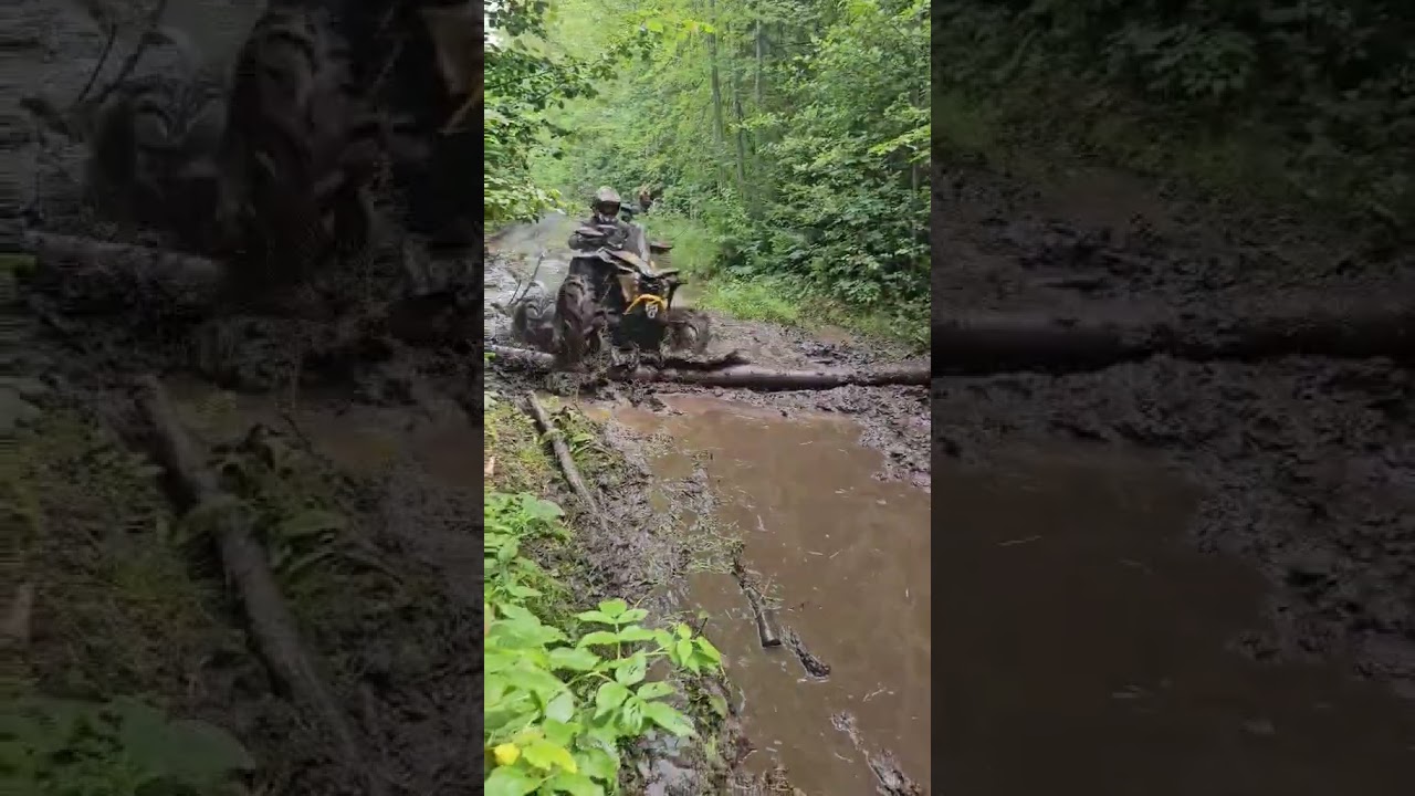 renegade mudding 😍 #offroad #atv #4x4offroad #canam #brp #renegade #outlander #mudding #cfmoto