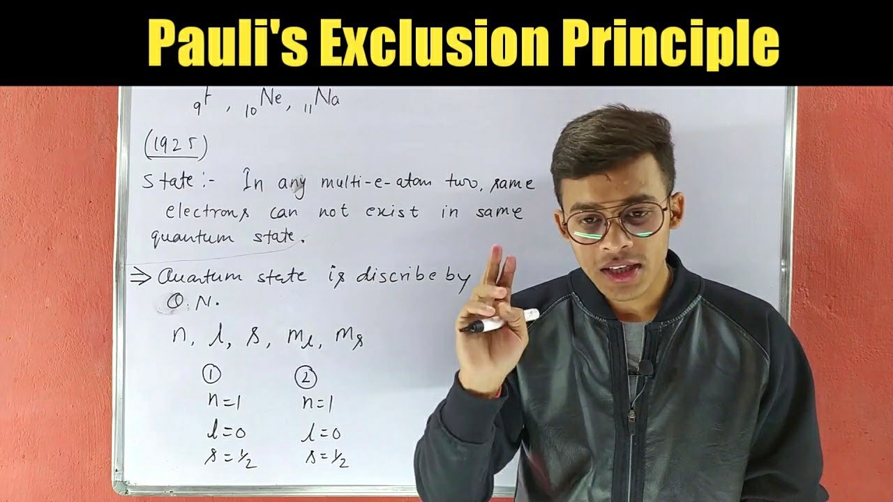Pauli's Exclusion Principle | for B.sc. students |
