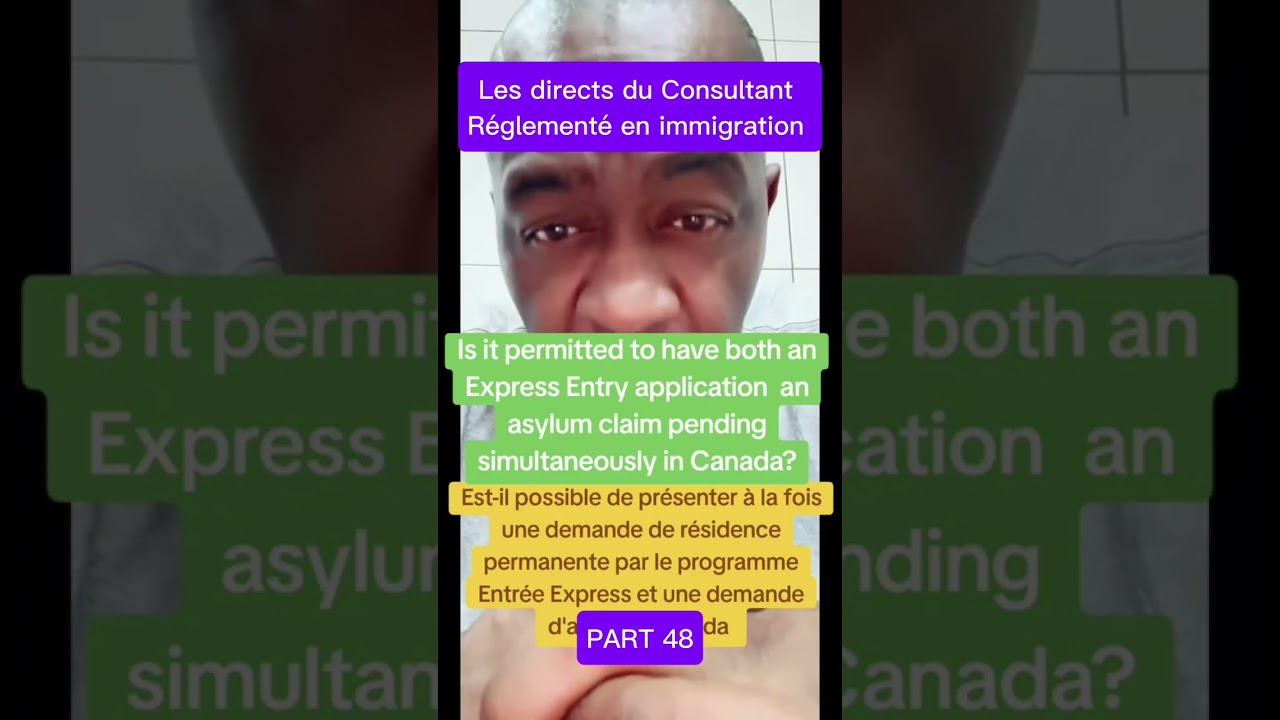 Les directs du Consultant réglementé en immigration M. Henri Simplice TCHAGANG NZIEMI (PART48)