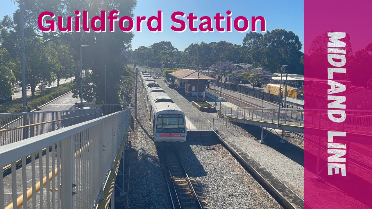 Trains (and one bus) at Guildford Station