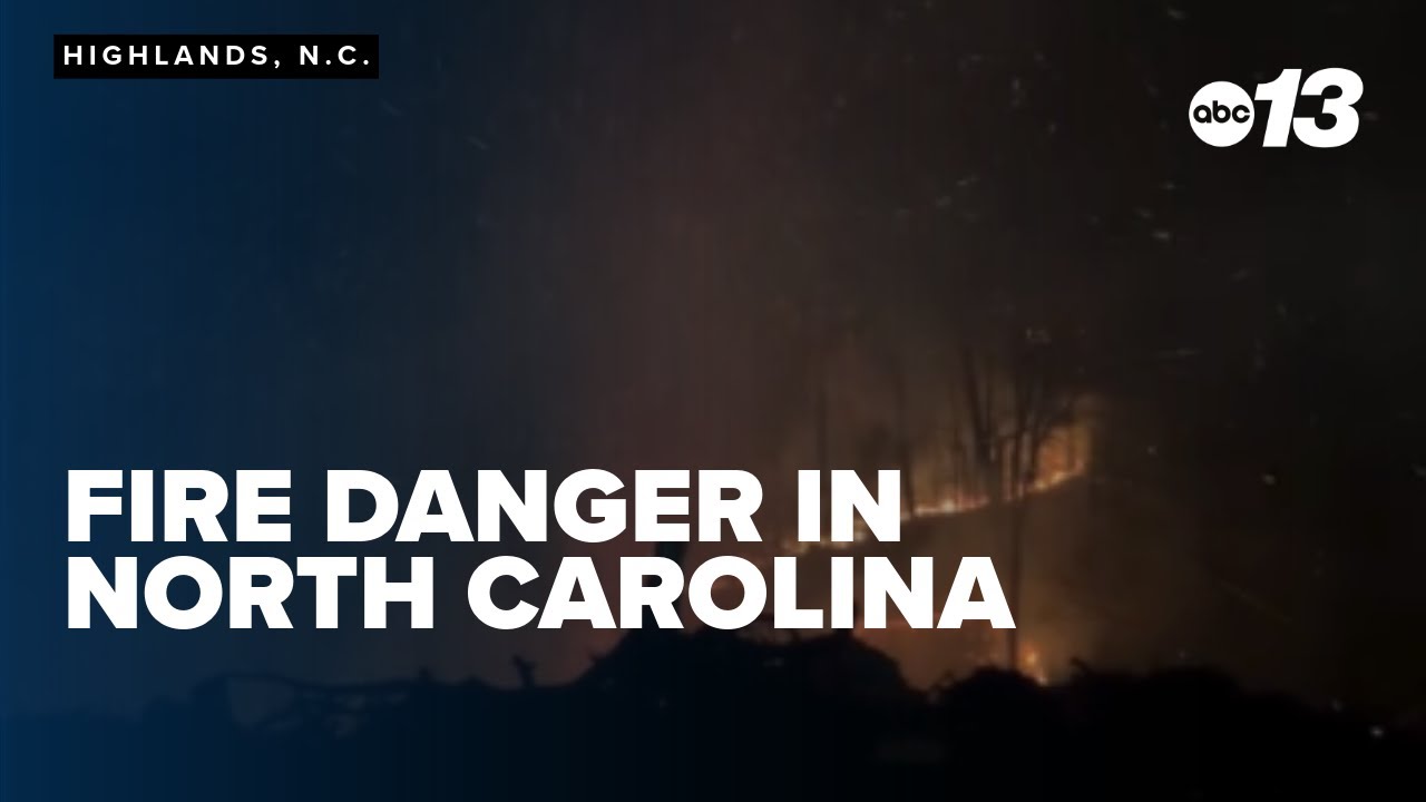 Fire danger in North Carolina