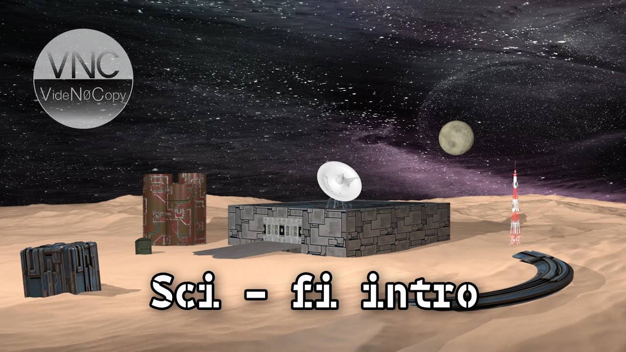 Sci - fi intro without text in 3D Green Screen - VideNoCopy No Copyright Background Videos