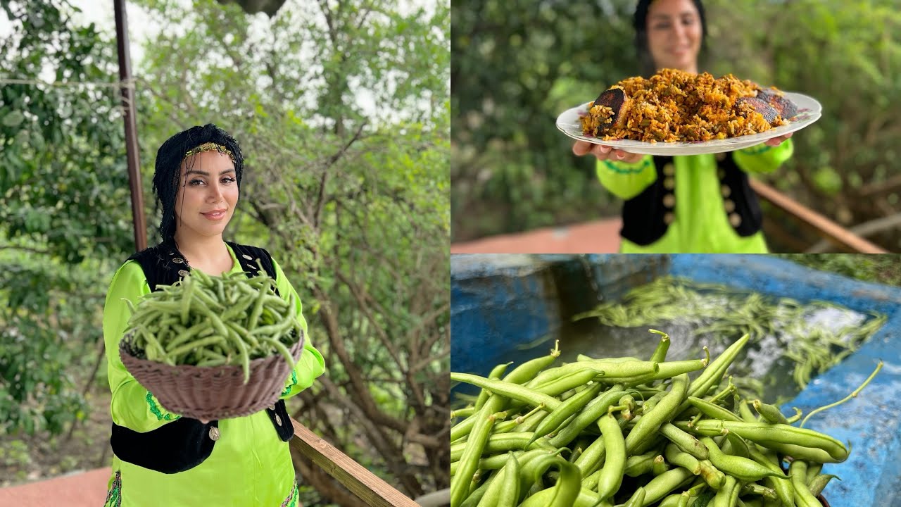 Bean Rice: Farm-to-Table Journey | Harvest to Hom kooking#recipe#villagelife #ruralcuisine 