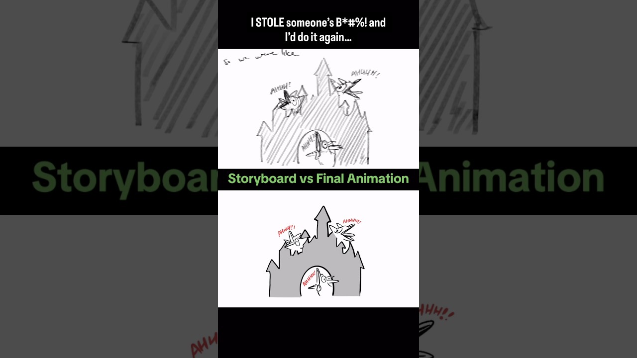 Раскадровка против финальной анимации #animation #avocadoartt #storyboard #youtubestories #youtub...
