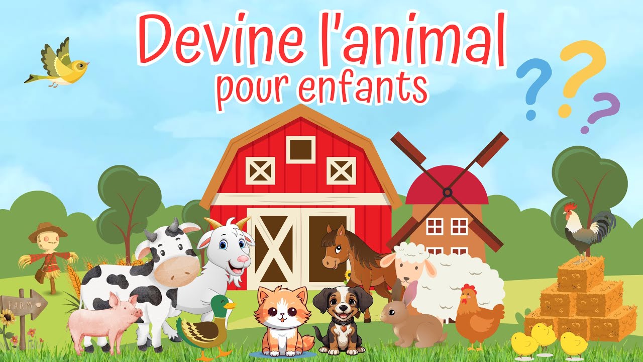 Devine l'animal pour enfants | Son d'animaux de la ferme