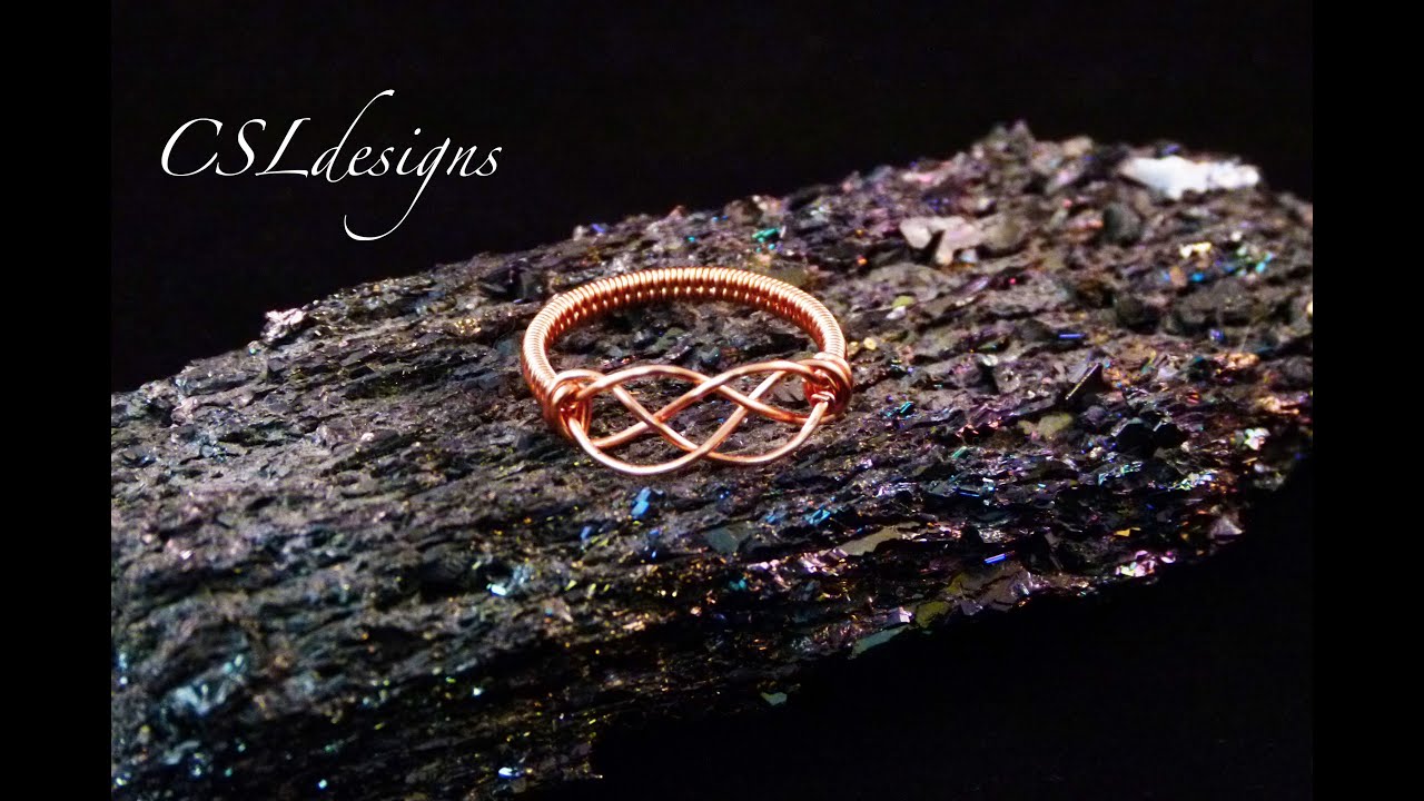 Celtic knot wirework ring