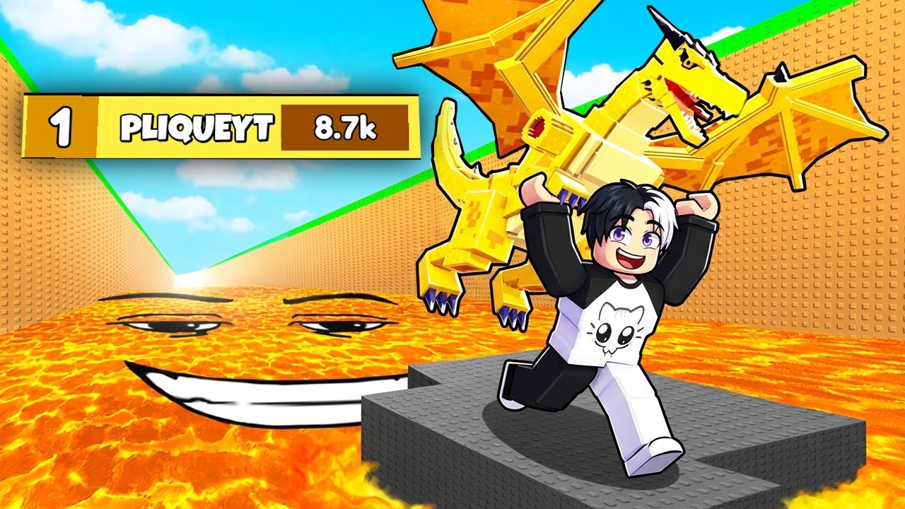 PEGUEI TOP GLOBAL NO SOBREVIVA A LAVA PARA BRAINROTS