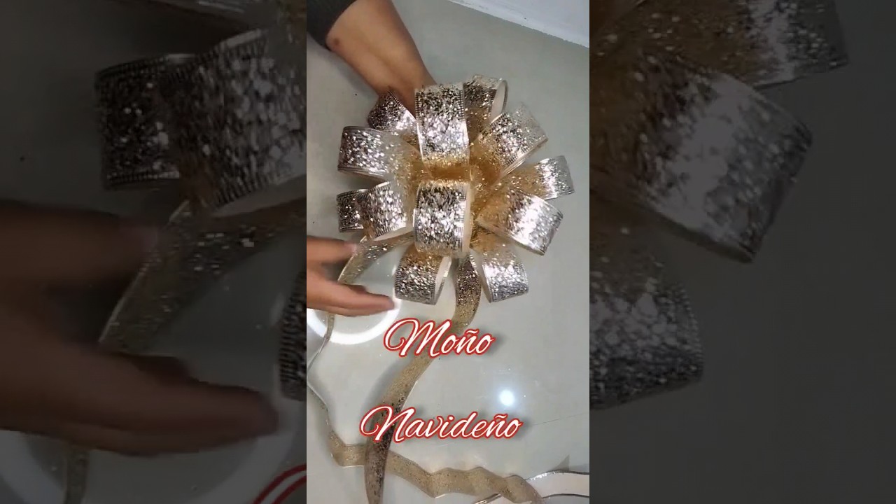Mira que f&aacute;cil es hacer el mo&ntilde;o Navide&ntilde;o #manualidadesnavidad #christmasdecorations