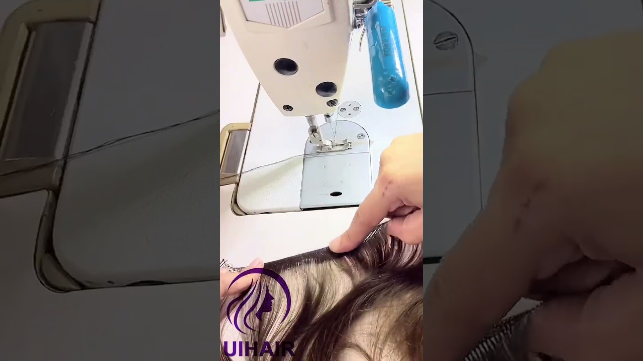 How to make a mechanical weft hair extension?Make Machine Sewn Wefts Tutorial | #hair