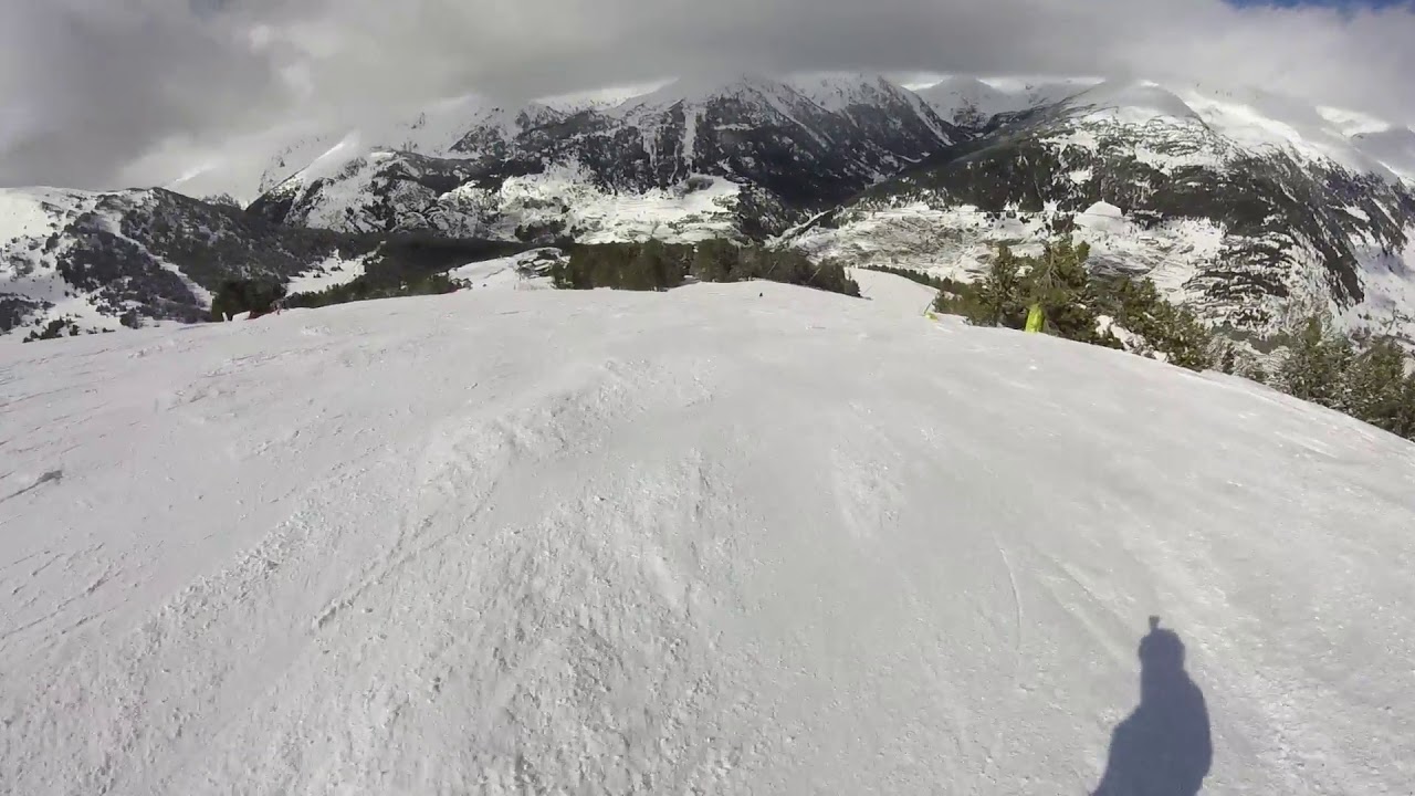 Ski Grandvalira 2018 - Slope Esparver (red)