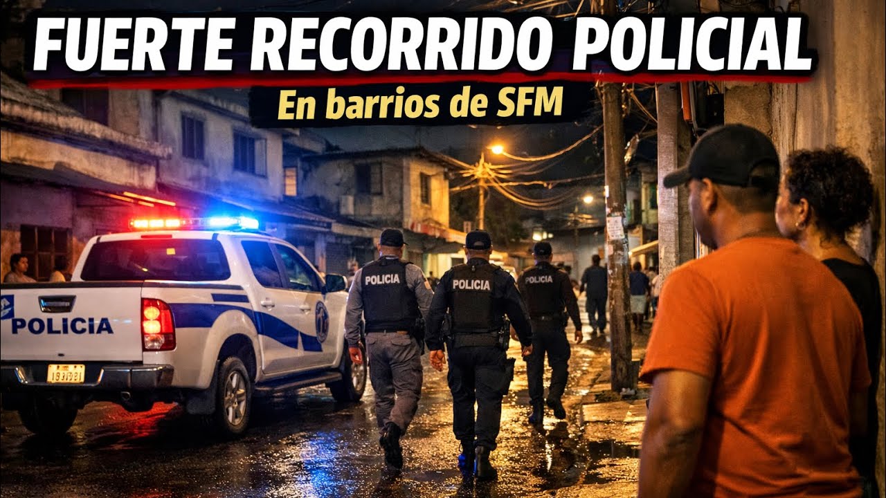 OPERATIVO  DE LA POLICIA EN SAN FRANCISCO DE MACORIS