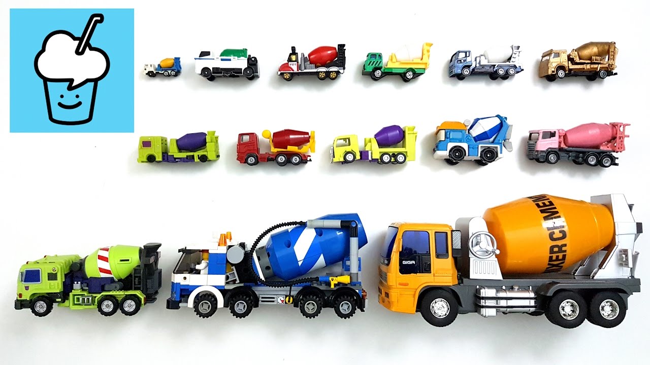 Concrete Mixer for children kids and more with tomica トミカ lego transformer VooV ブーブ 変身 robocar