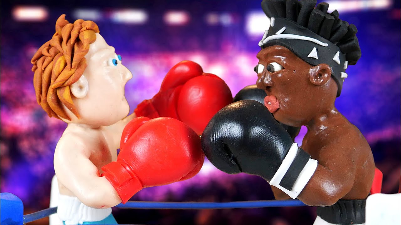 Making LOGAN PAUL vs KSI Fight in POLYMER CLAY! + Ring!