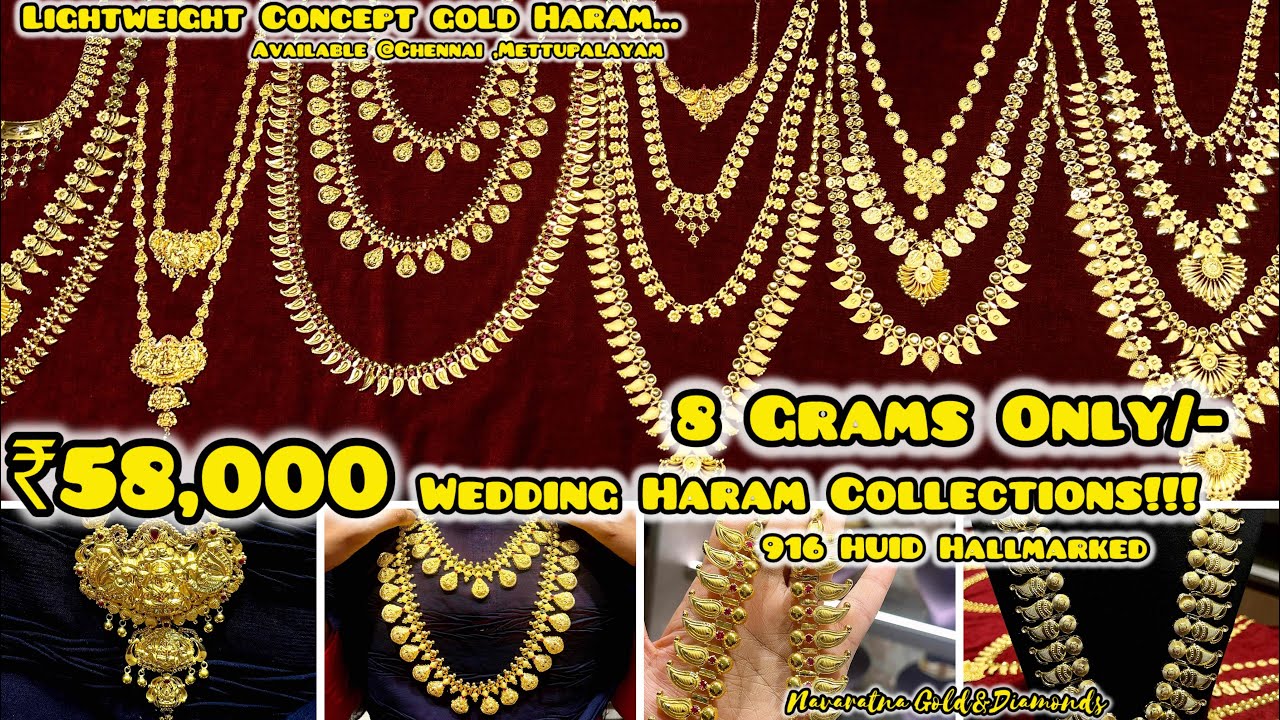 ₹58,000 to HARAM Collections / 916 HUID @Navaratnajewellers