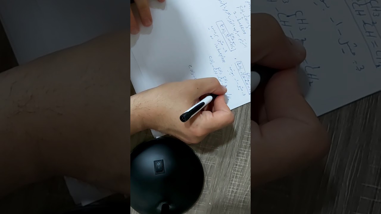 تسمية الالكينات (الاوليفينات) الاستاذ معاذ جبار