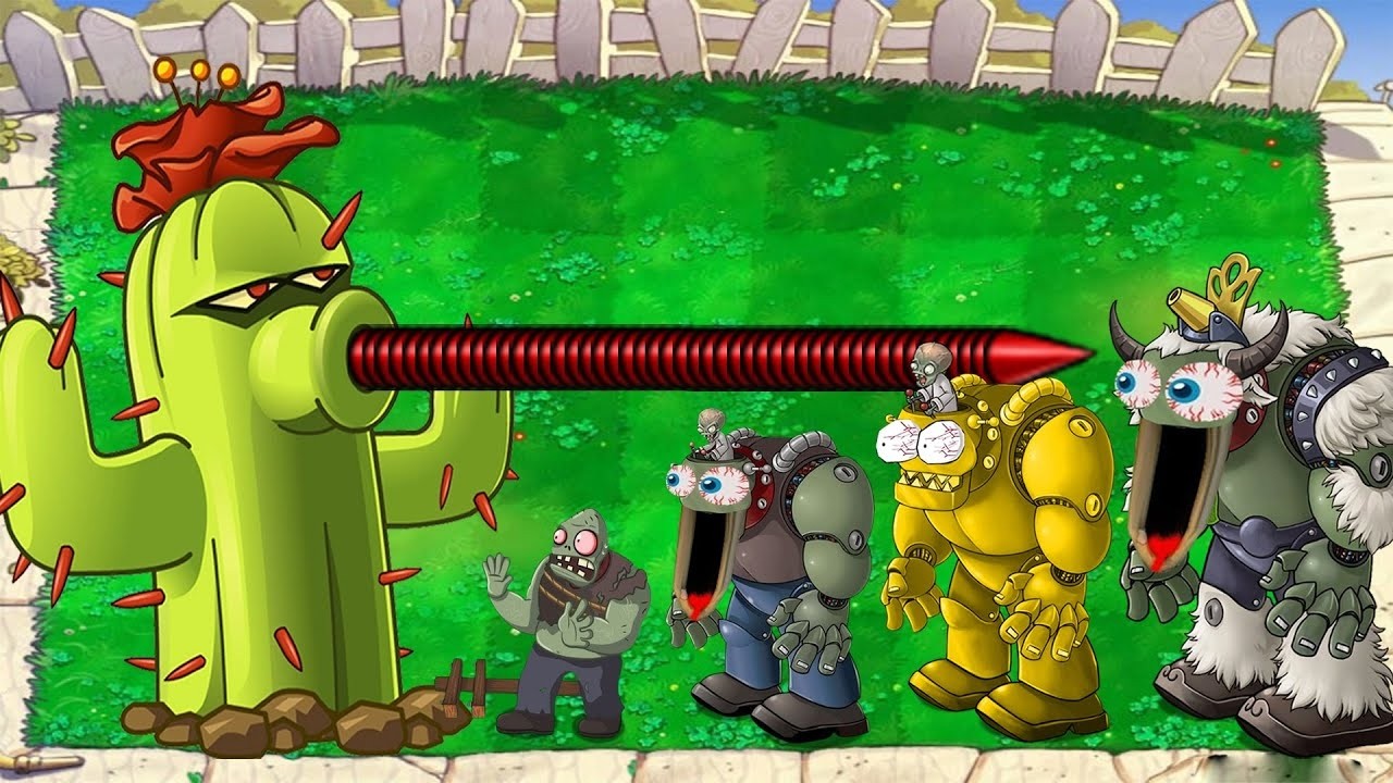 1 Cactus Gatling PvZ vs Giga Gargantuar vs Dr Zomboss Plants vs Zombies Hack