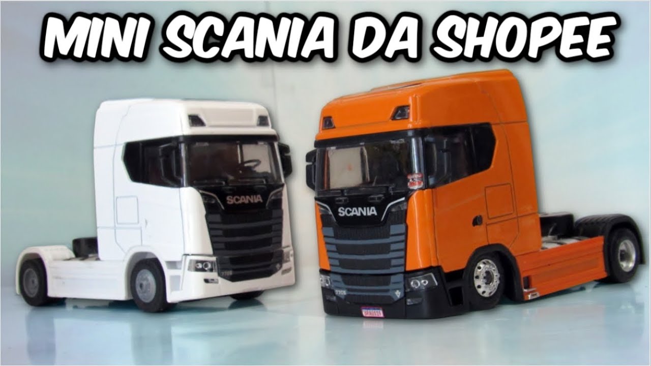 MONTEI A MINI SCANIA DA SHOPEE QUALIFICADA | VALE A PENA COMPRAR?