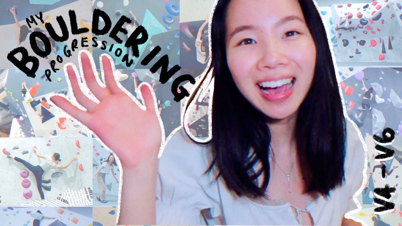 my bouldering grade progression 2020 🙈 | V4 - V6 🥳