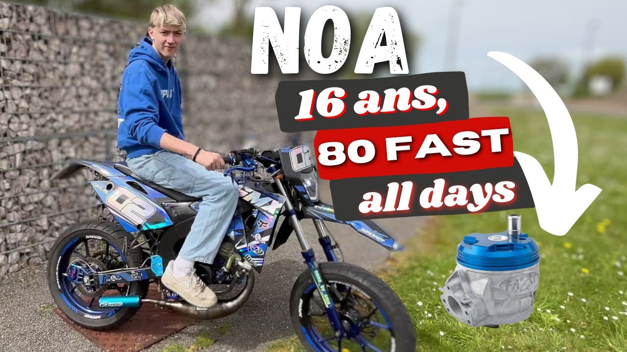 NOA, nous pr&eacute;sente sa rieju SMX en 80 FAST !! (seul pi&egrave;ce d'origine le retro)