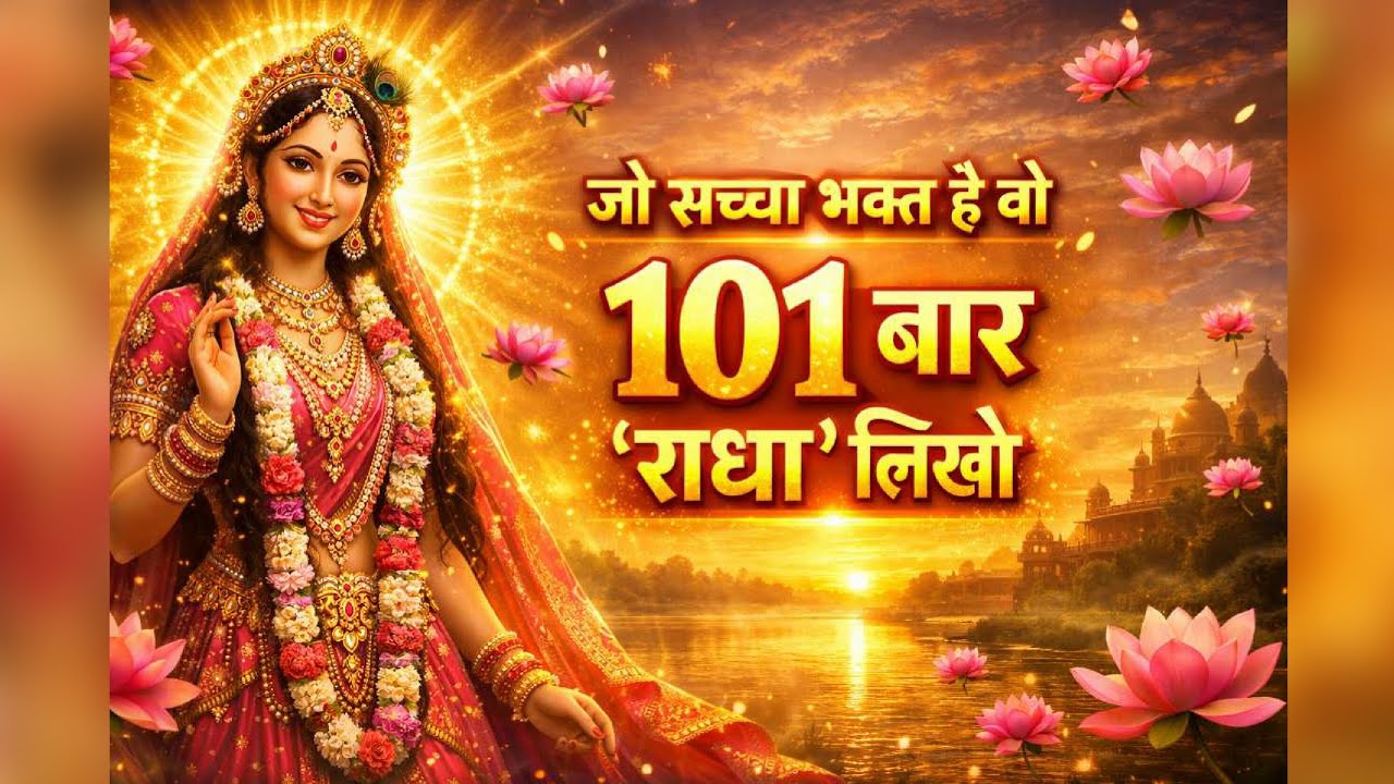 आओ साथ में सुबह-सुबह 101 बार राधा नाम लें | Radha Naam Jaap”