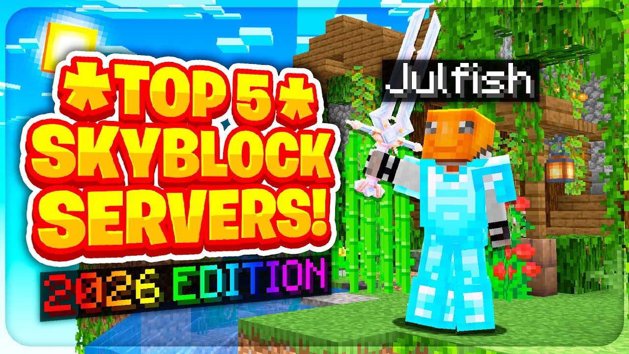 ТОП-5 СЕРВЕРОВ SKYBLOCK *ИЗДАНИЕ 2026* | ЛУЧШИЕ СЕРВЕРЫ ДЛЯ Bedrock И JAVA | 1.19/1.20/1.21.11/BE...