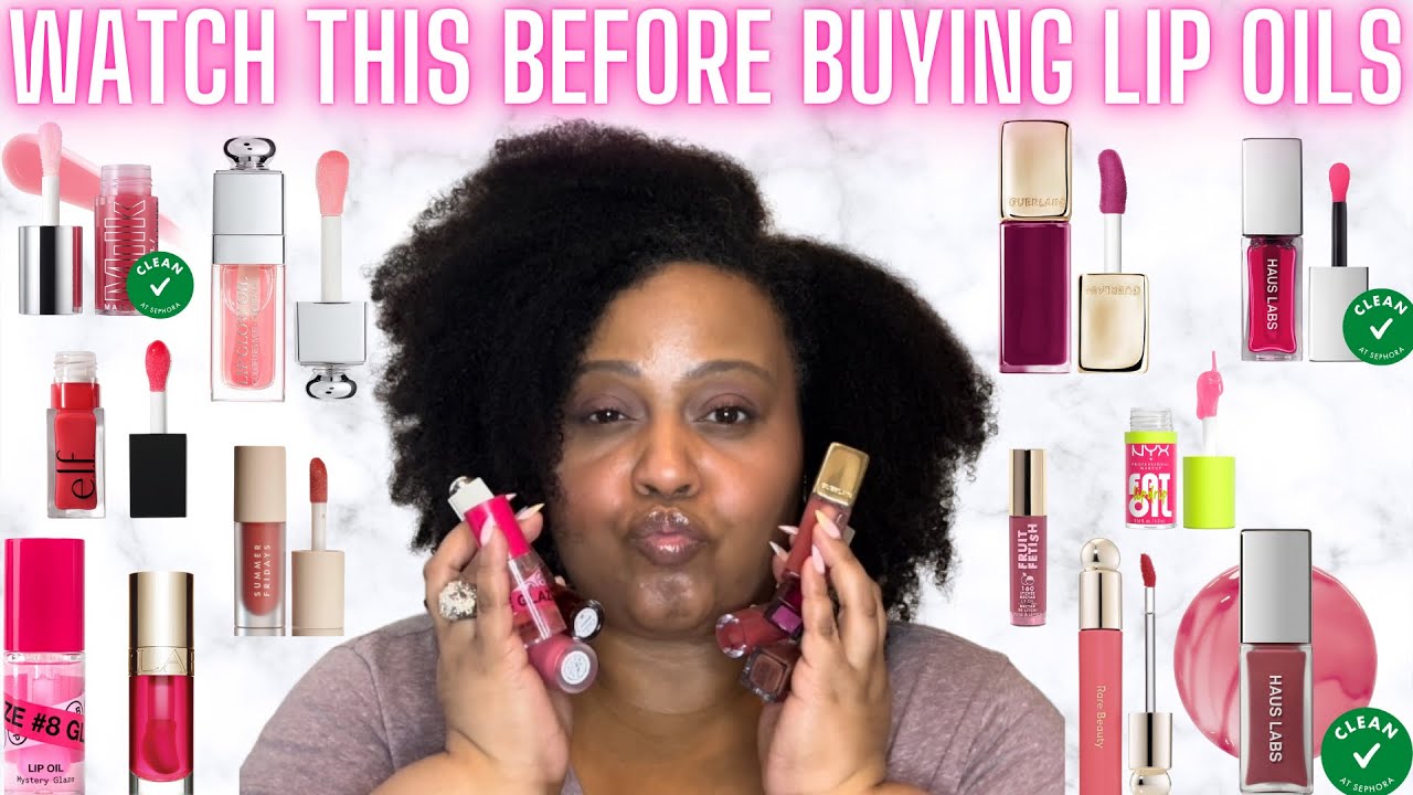 REVIEWING ALL THE LIP OILS IN MY COLLECTION | REQUESTED