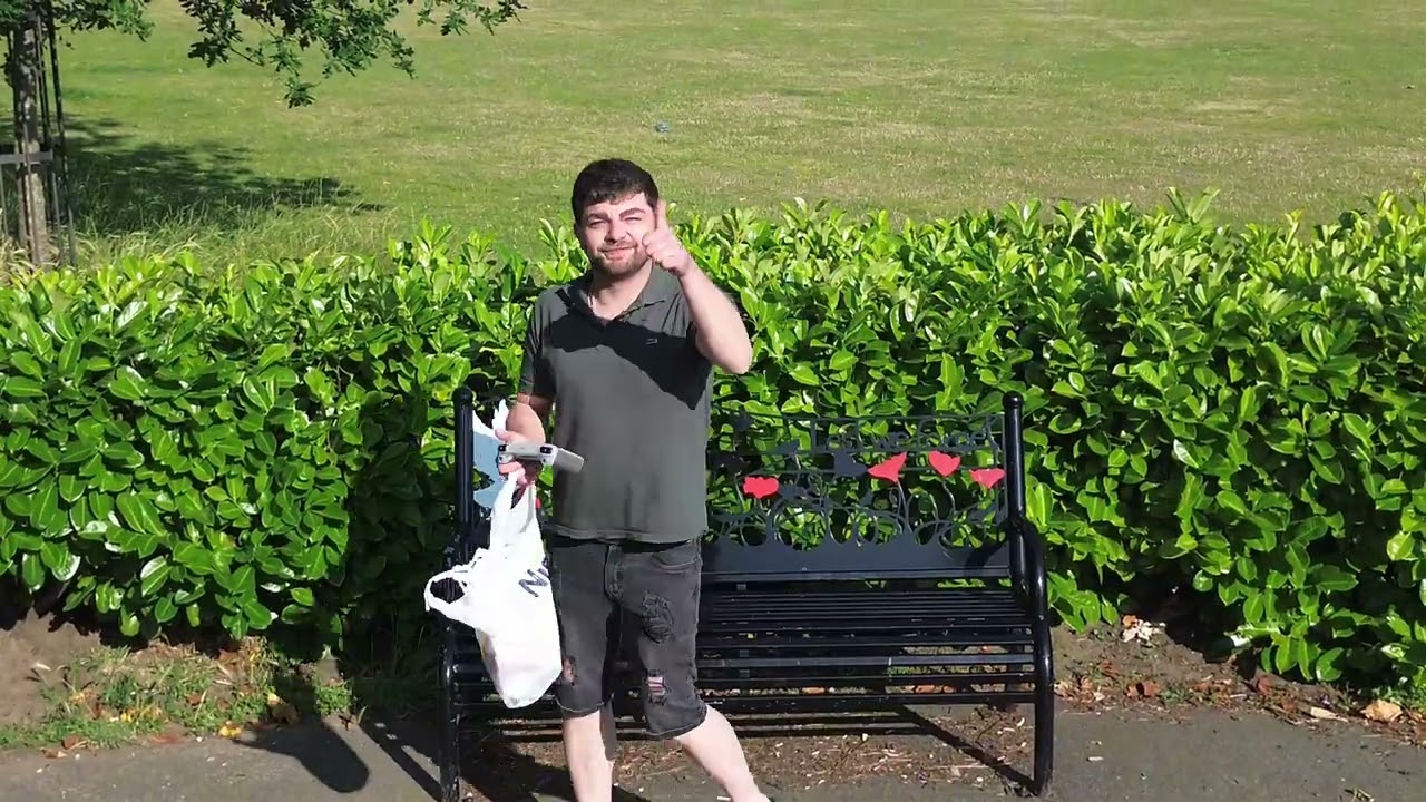 I HIDE 5 BAGS WITH COLD DRINKS  AND MONEY IN STOWMARKET