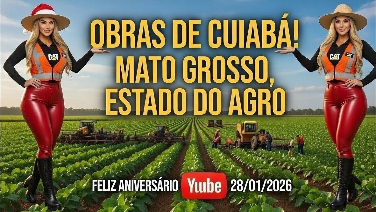 OBRAS BRT CPA AO VIVO DE MATO GROSSO O ESTADO DO AGRO! #caterpillar #newholland #sinframt #jcb