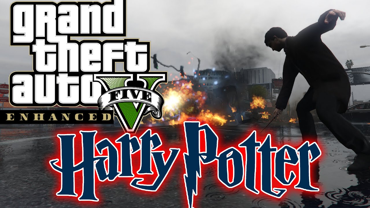 Harry Potter destroying GTA 5 Enhanced