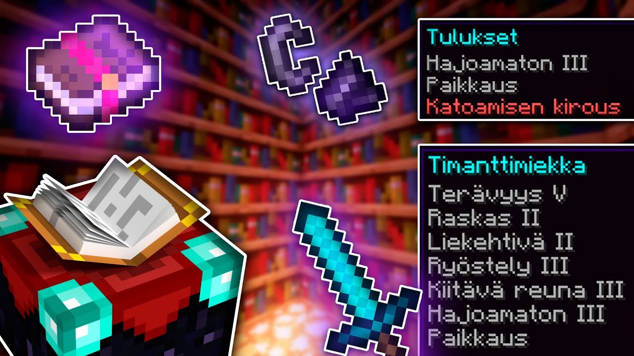 Minecraft Opas: Kaikki mit&auml; sinun pit&auml;&auml; tiet&auml;&auml; lumouksista