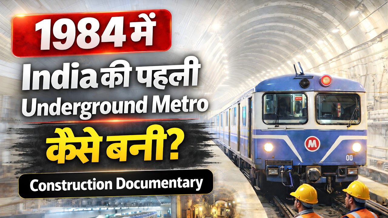 कैसे बना India का पहला Metro: Kolkata Metro Construction Documentary