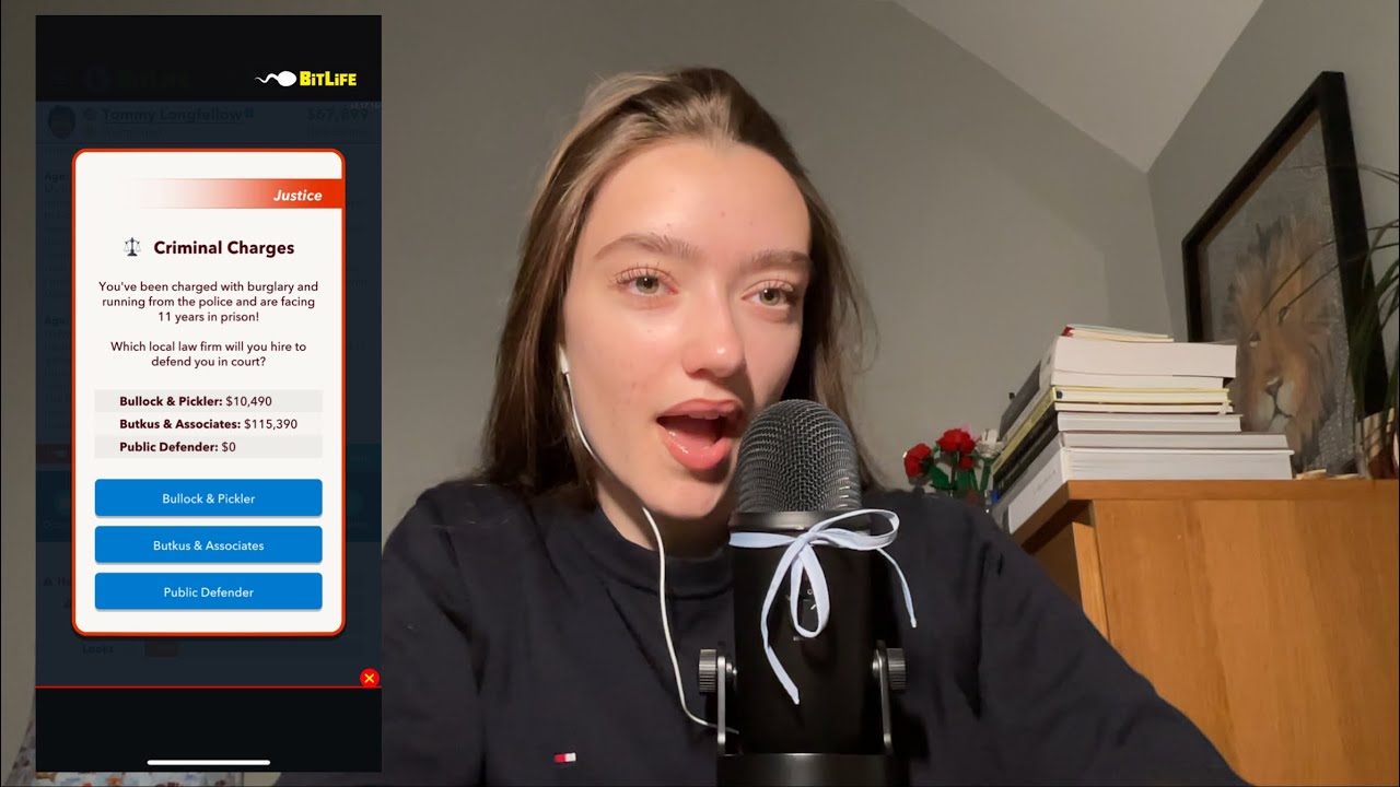 ASMR Играю в BitLife | Делаю сомнительный выбор на BitLife | Щелкающие шёпоты + чистка микрофона