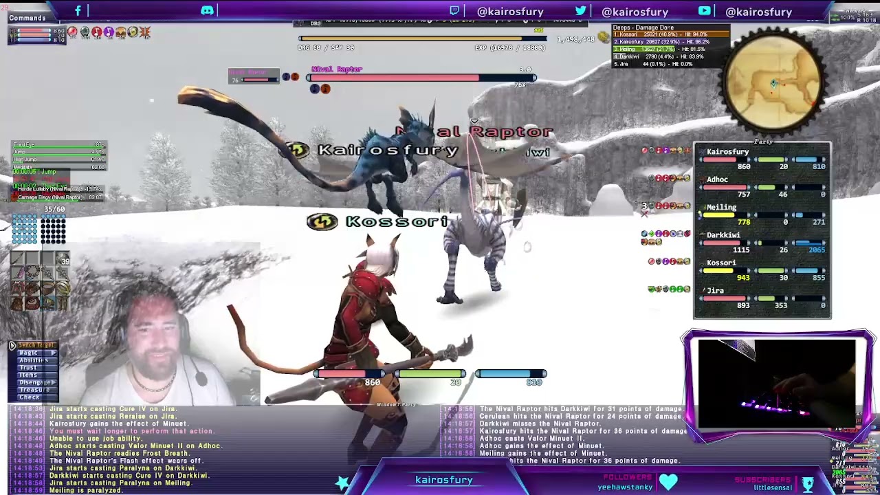 🌟Kairosfury DRG60 Exp!  🎮✨ #HorizonFFXI  
