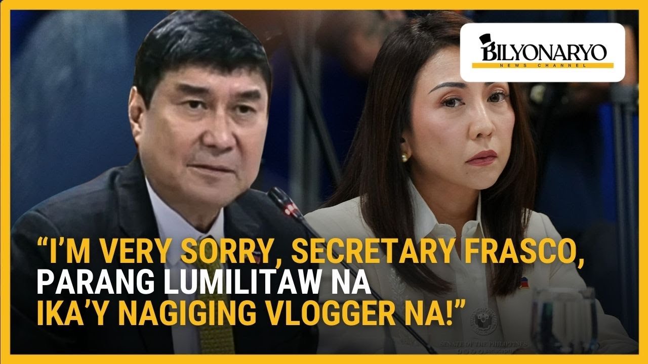 FULL: Tulfo grills Frasco over self-promotion: 'Parang nagiging vlogger na'