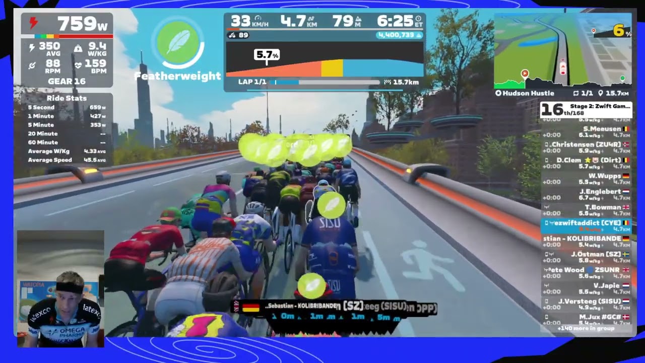 Zwift Games 2026 Stage 2 - Hudson Hustle (ZRS 510-650) (New York)