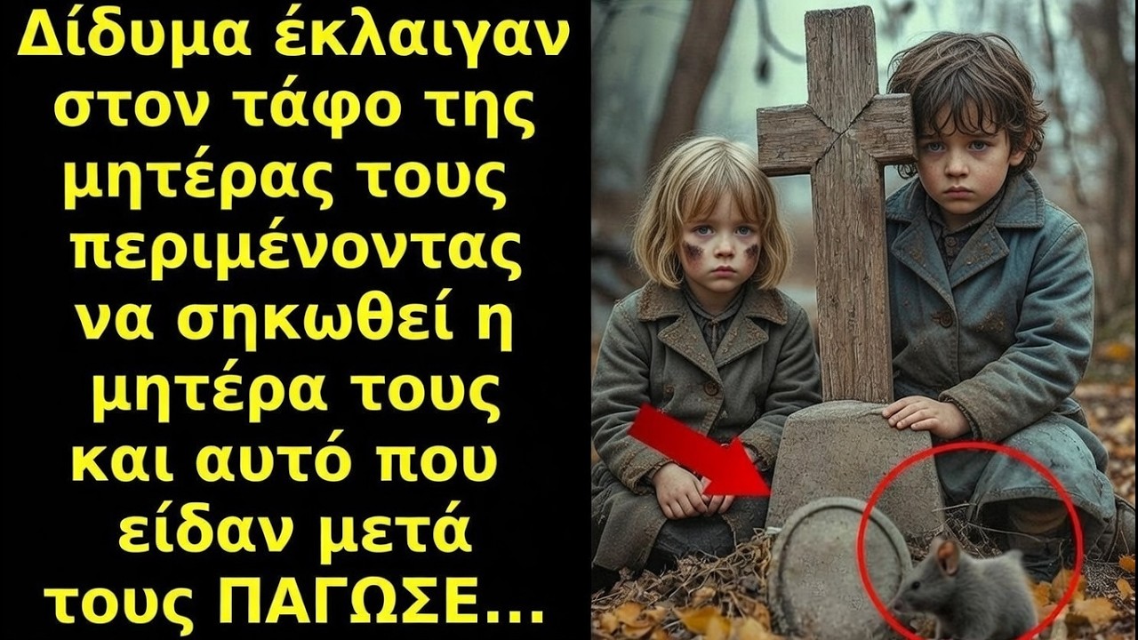 Δίδυμα έκλαιγαν στον τάφο της μητέρας τους — αυτό που είδαν μετά τα ΠΑΓΩΣΕ