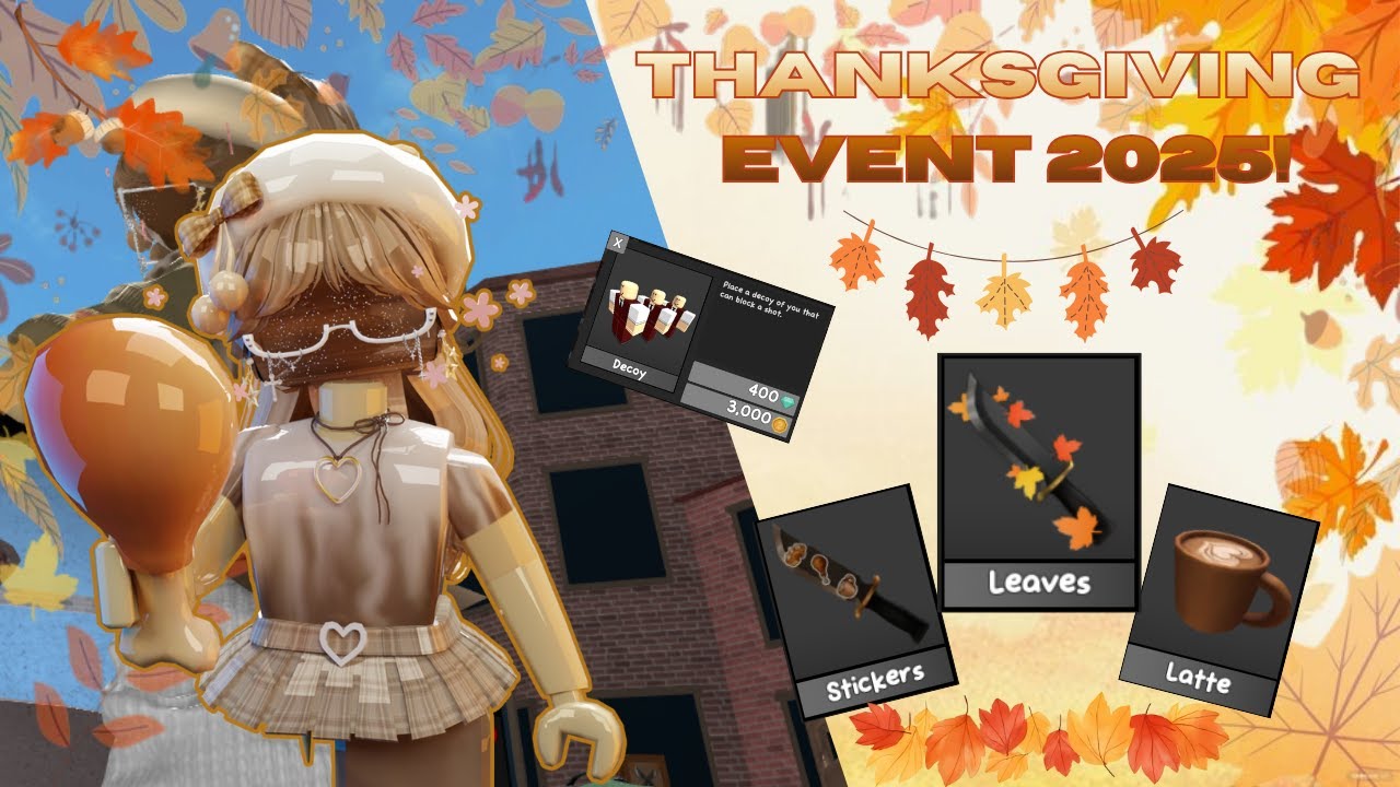 MM2 Thanksgiving Event 2025! (Murder Mystery 2 Montage)